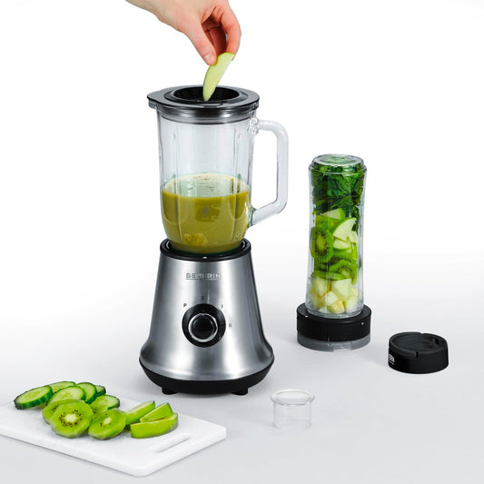 SEVERIN Smoothie Mix & Go SM 3737, Standmixer 1L Glasbehälter